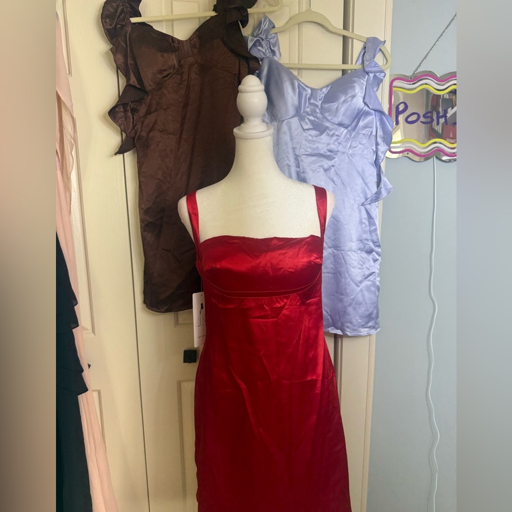 Satin Cocktail Dress Bundle (3 Dresses)